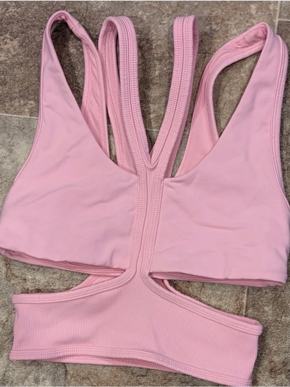 ALO Yoga pink bra